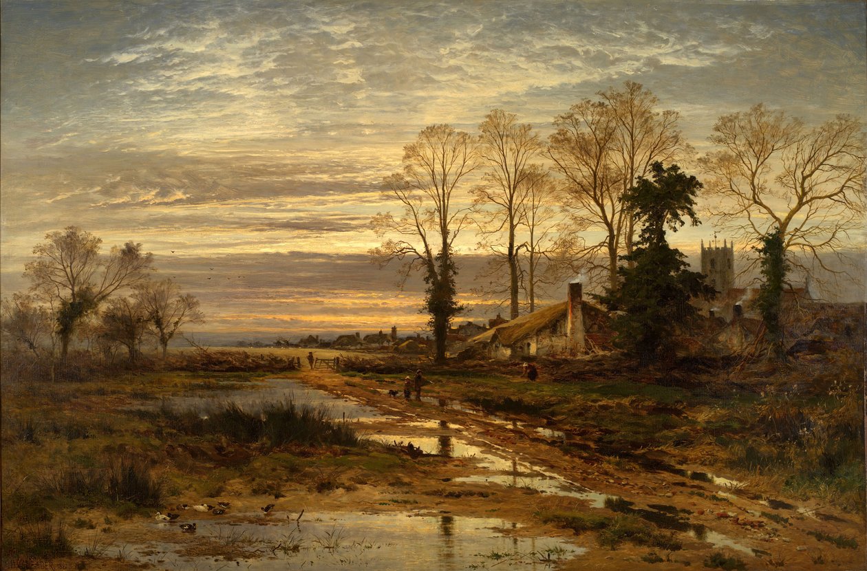 Februar Fyld Dyke, 1881. af Benjamin Williams Leader