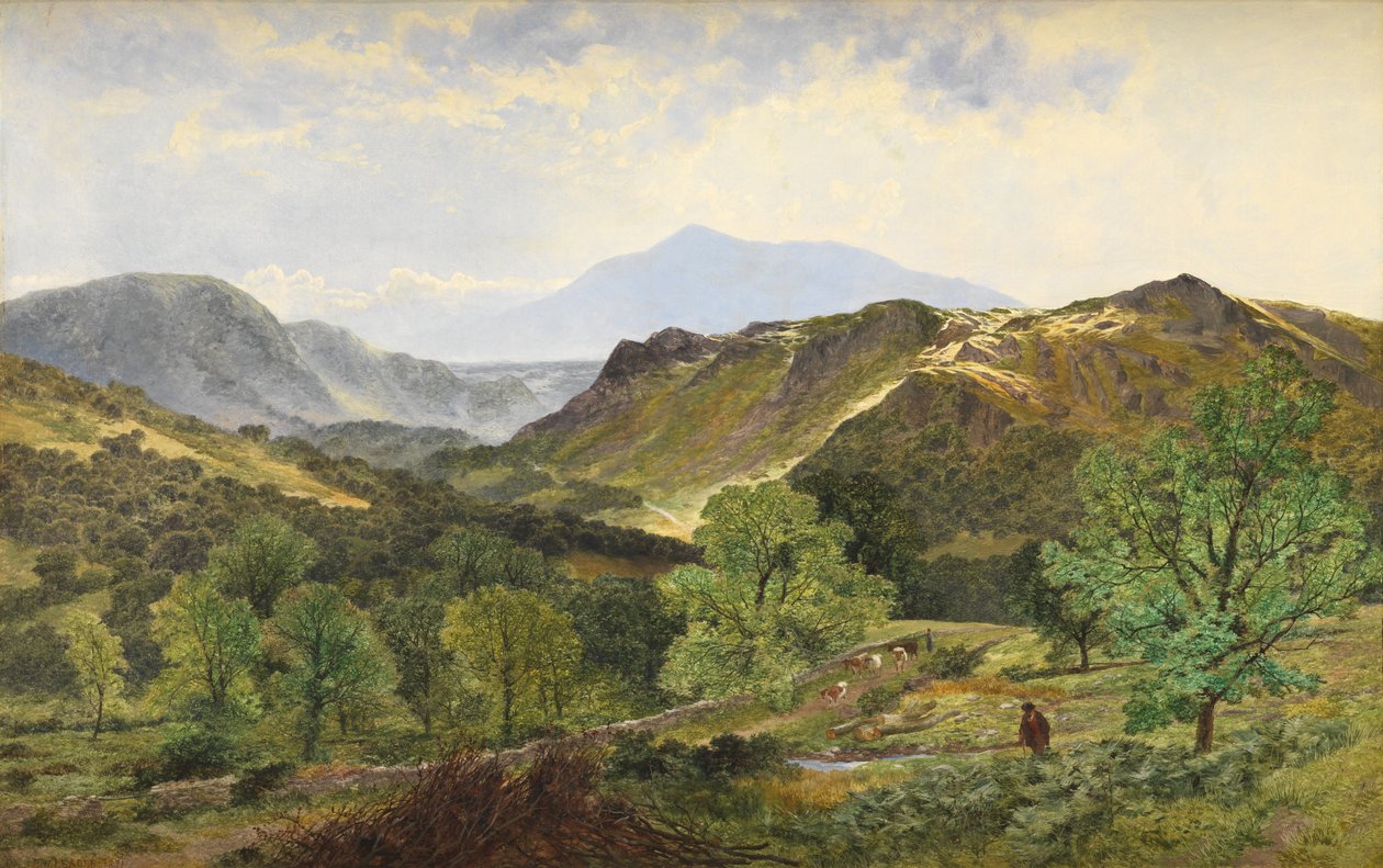 Moel Siabod - i læderdalen, 1871 af Benjamin Williams Leader