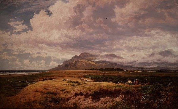 I nærheden af Harlech, North Wales af Benjamin Williams Leader