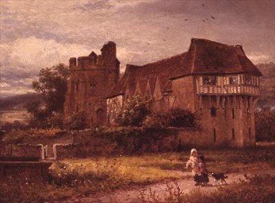 Stokesay Castle, Shropshire af Benjamin Williams Leader