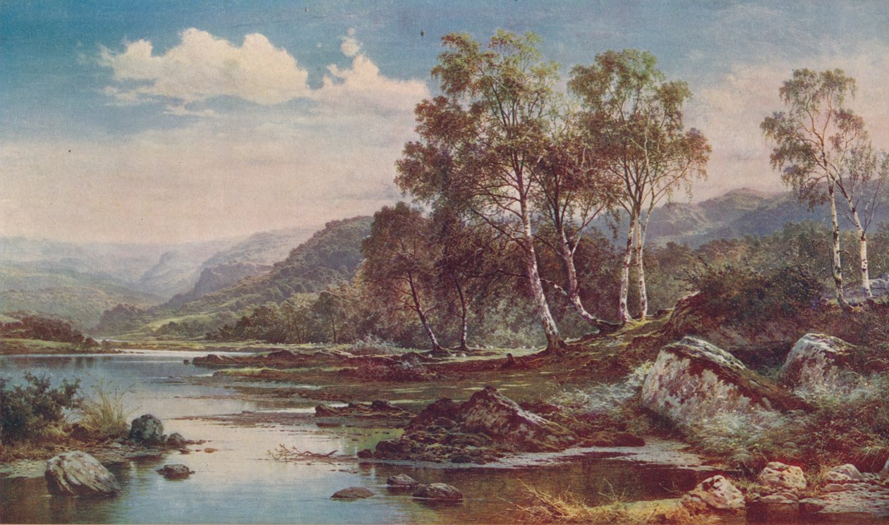 The Valley of the Llugwy, 1883, c1900 af Benjamin Williams Leader