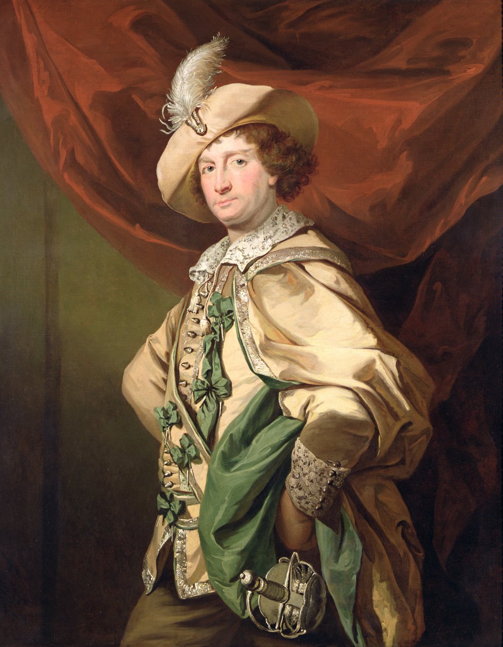 Henry Woodward som Petruchio, ca. 1773-74 af Benjamin van der Gucht