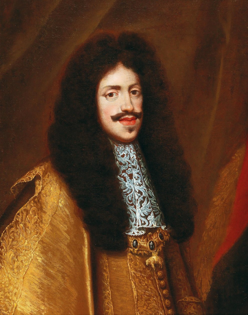 Portræt af kejser Leopold I 1640-1705, anden halvdel af det 17. årh. af Benjamin von Block