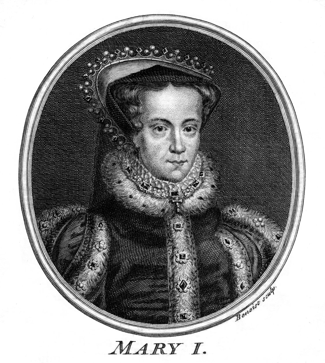 Dronning Mary I af England. af Benoist