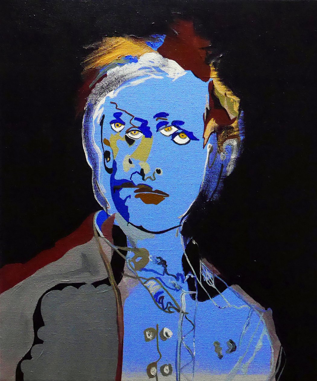 50 store forfattere i historien: Arthur Rimbaud, 2015 (olie og akryl på lærred) af Benoit Erwann Boucherot