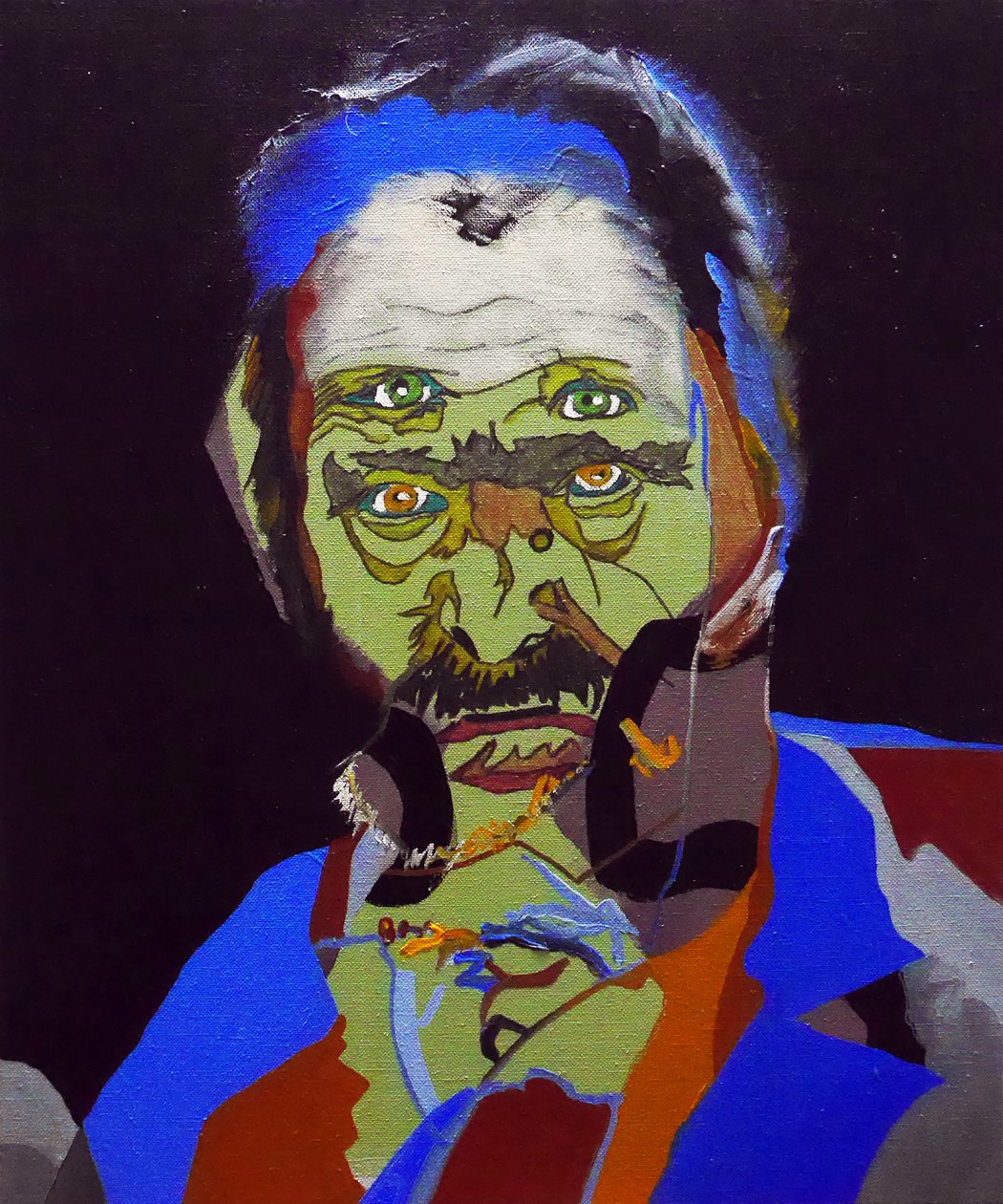 50 store forfattere i historien: Victor Hugo, 2015 (olie og akryl på lærred) af Benoit Erwann Boucherot