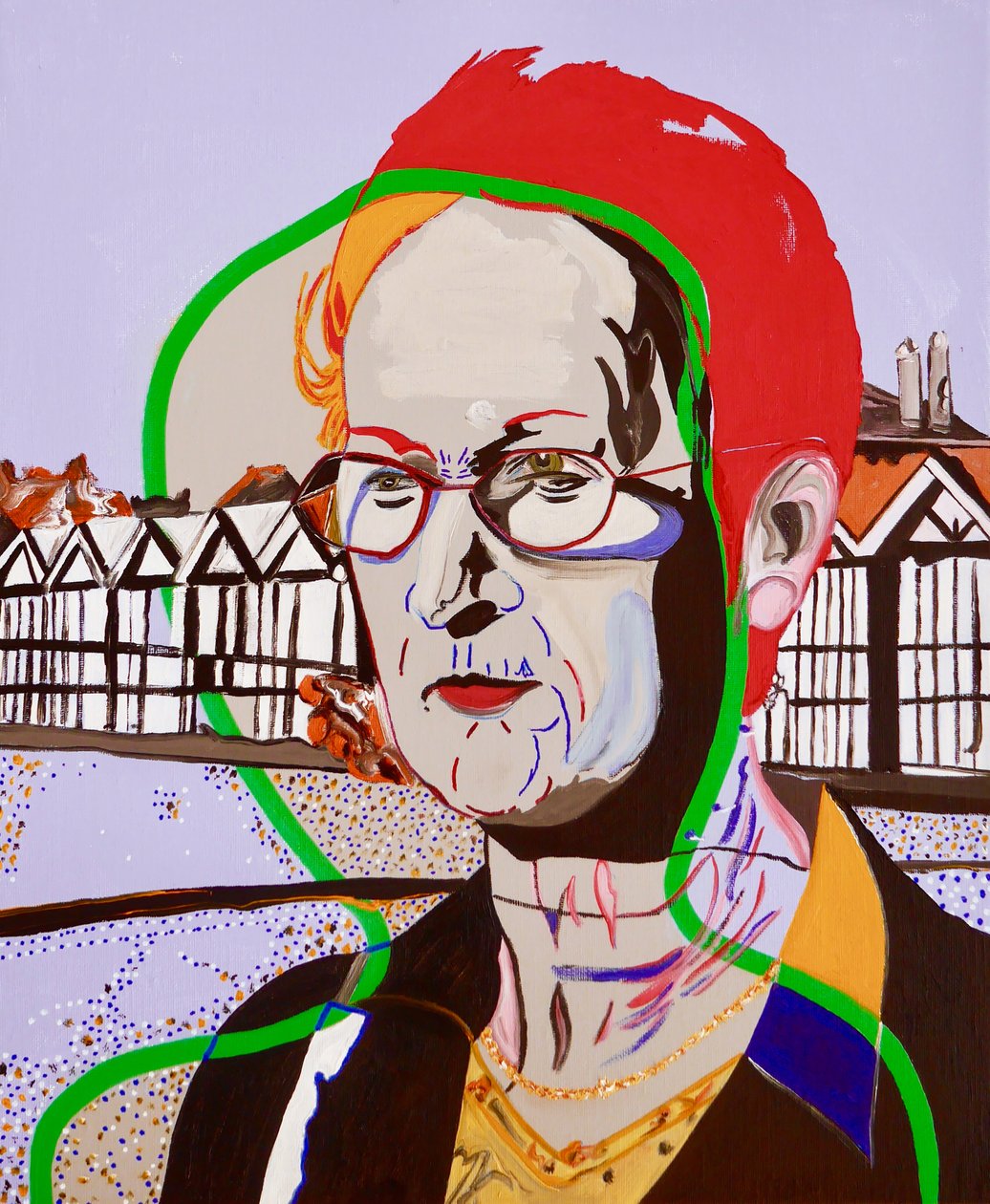 La Nef des fous: Marie Therese, 2020 (olie på lærred) af Benoit Erwann Boucherot