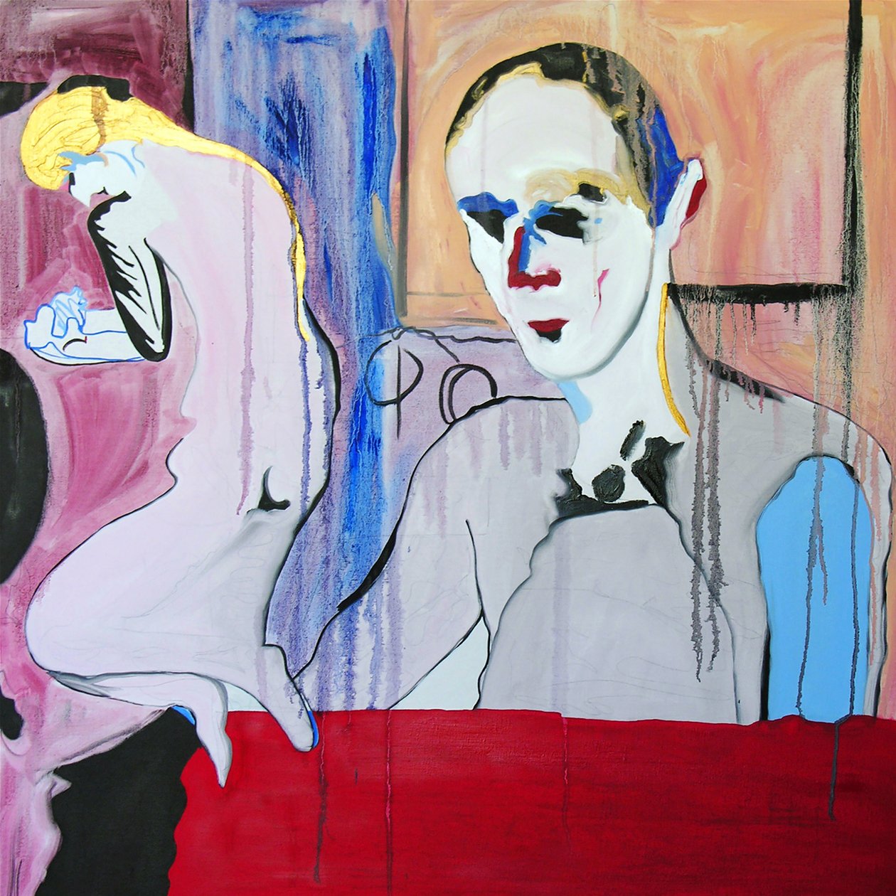 Familien Bonnard, 2005 (olie på lærred) af Benoit Erwann Boucherot