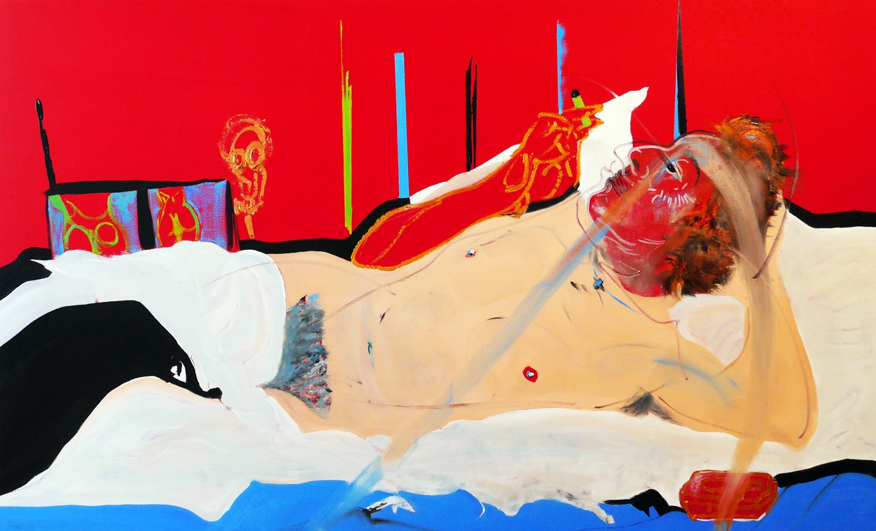 Olympia gainsbourienne, 2017 (olie og akryl på lærred) af Benoit Erwann Boucherot