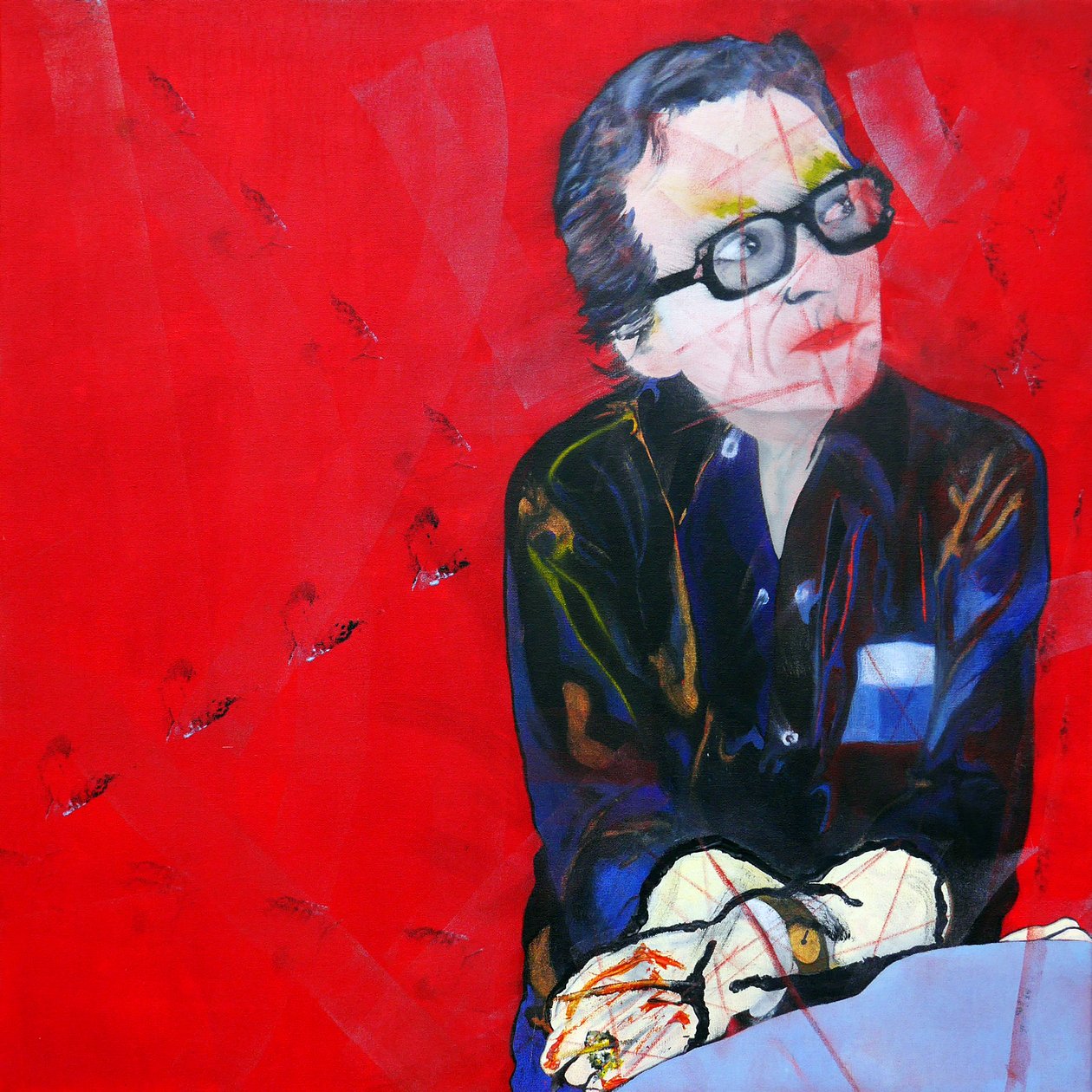 Rouge Duras 2, 2013 (olie på lærred) af Benoit Erwann Boucherot
