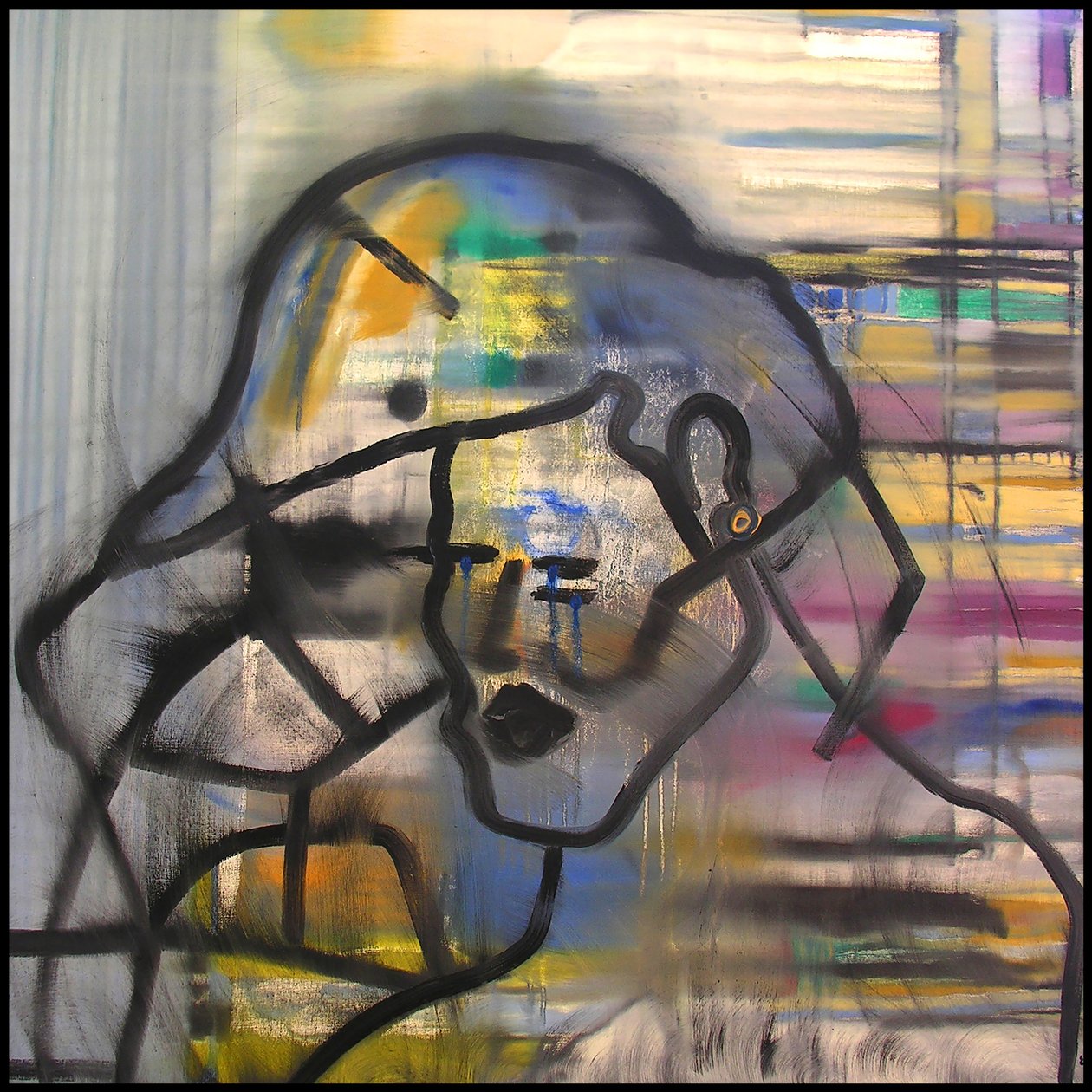 Surautoportræt 1, 2003 (olie på lærred) af Benoit Erwann Boucherot