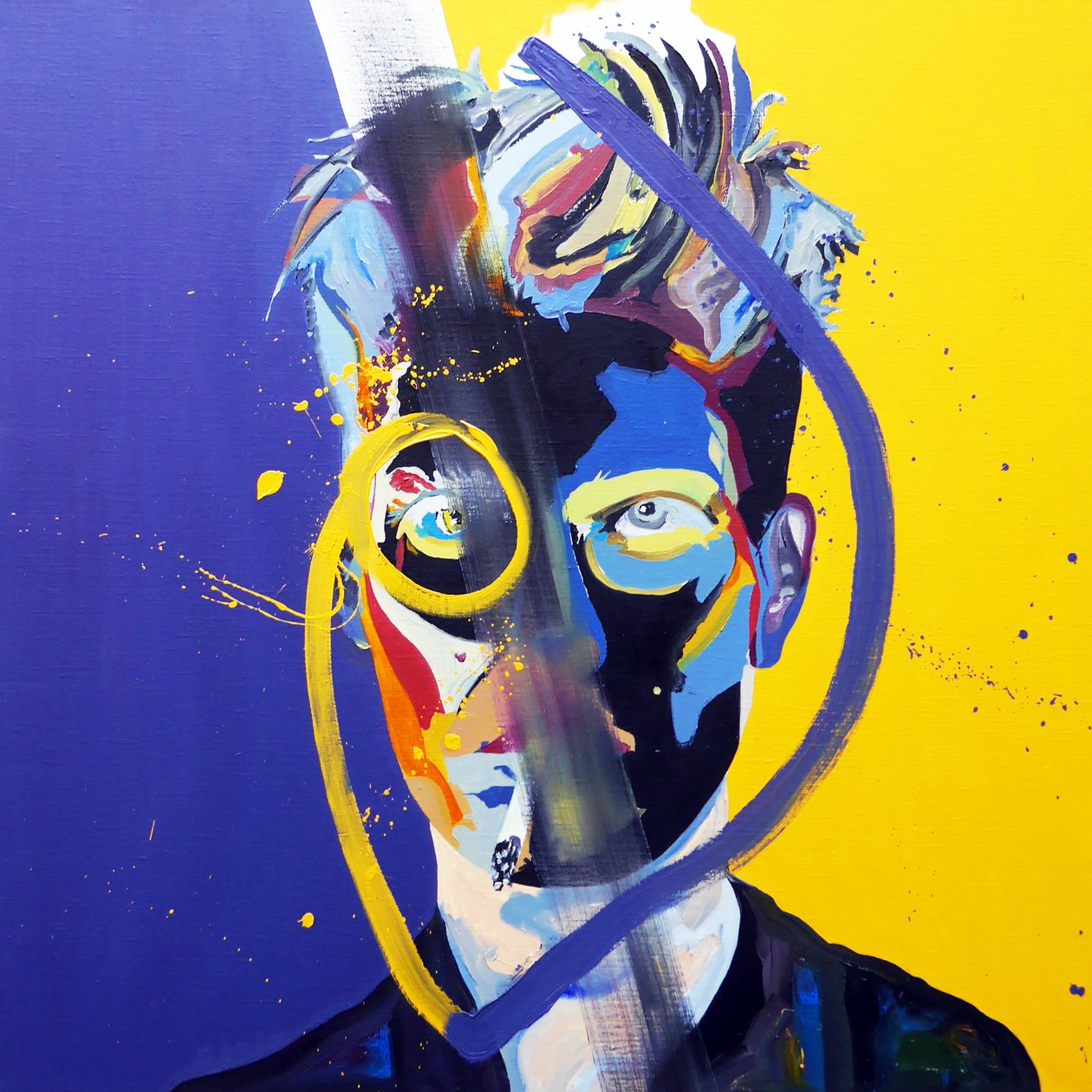 Surportræt : Astrid, 2016 (olie på lærred) af Benoit Erwann Boucherot