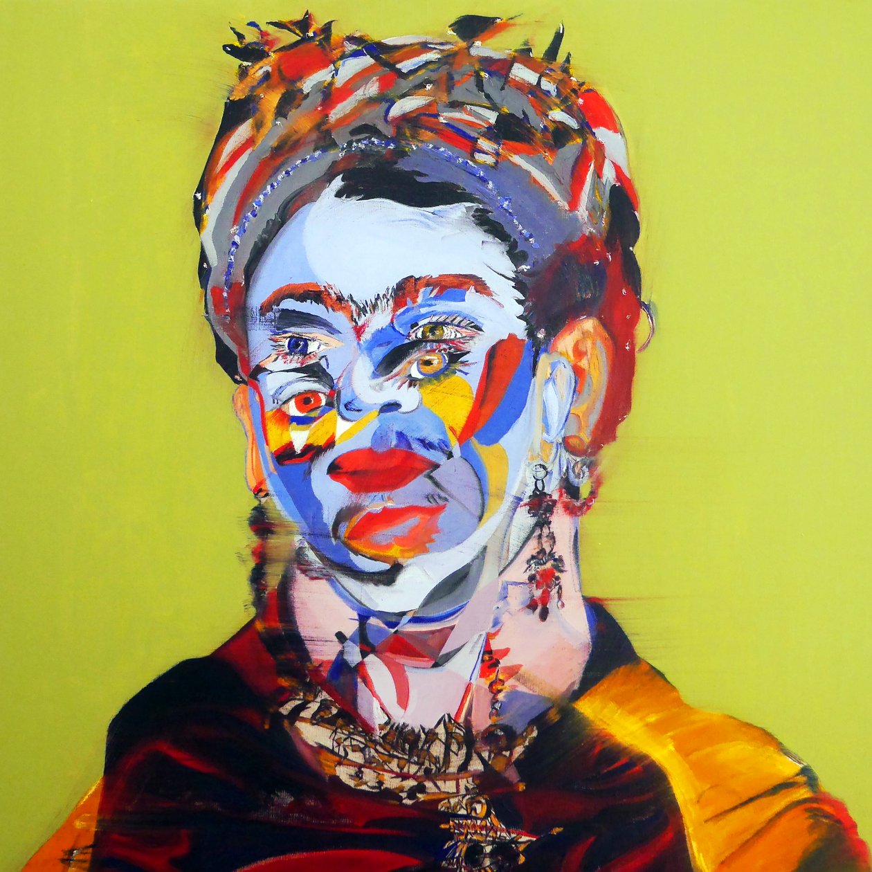 Surportræt : Frida Kahlo, 2018 (olie på lærred) af Benoit Erwann Boucherot