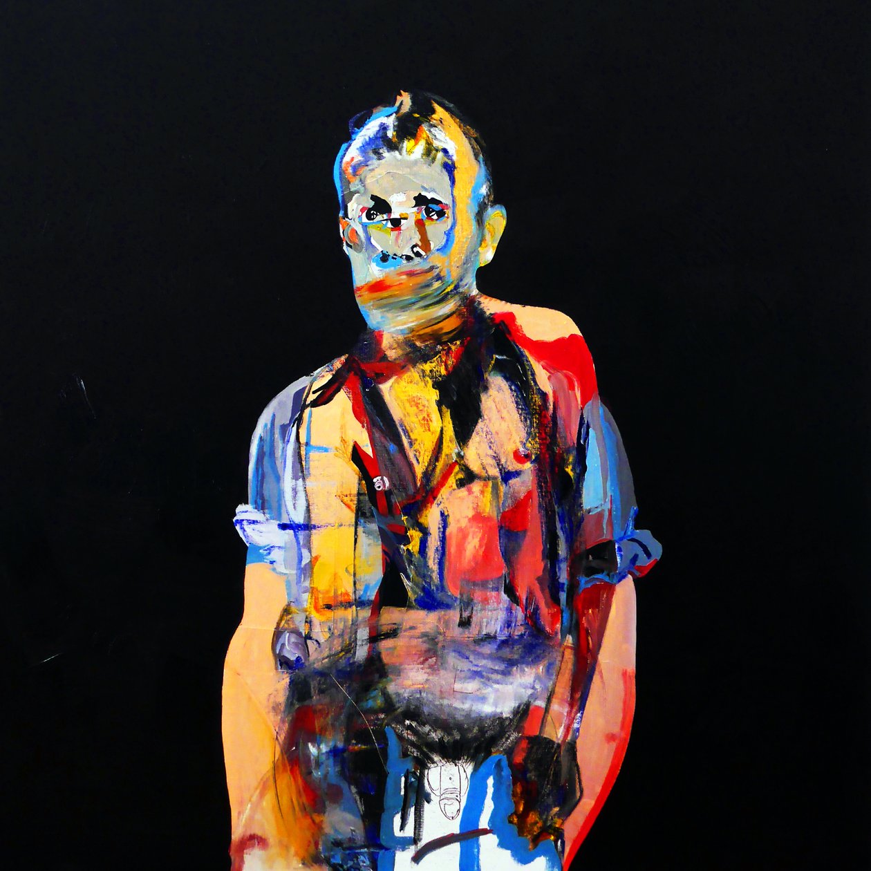 Surportræt : Jean Genet, 2017 (olie på lærred) af Benoit Erwann Boucherot