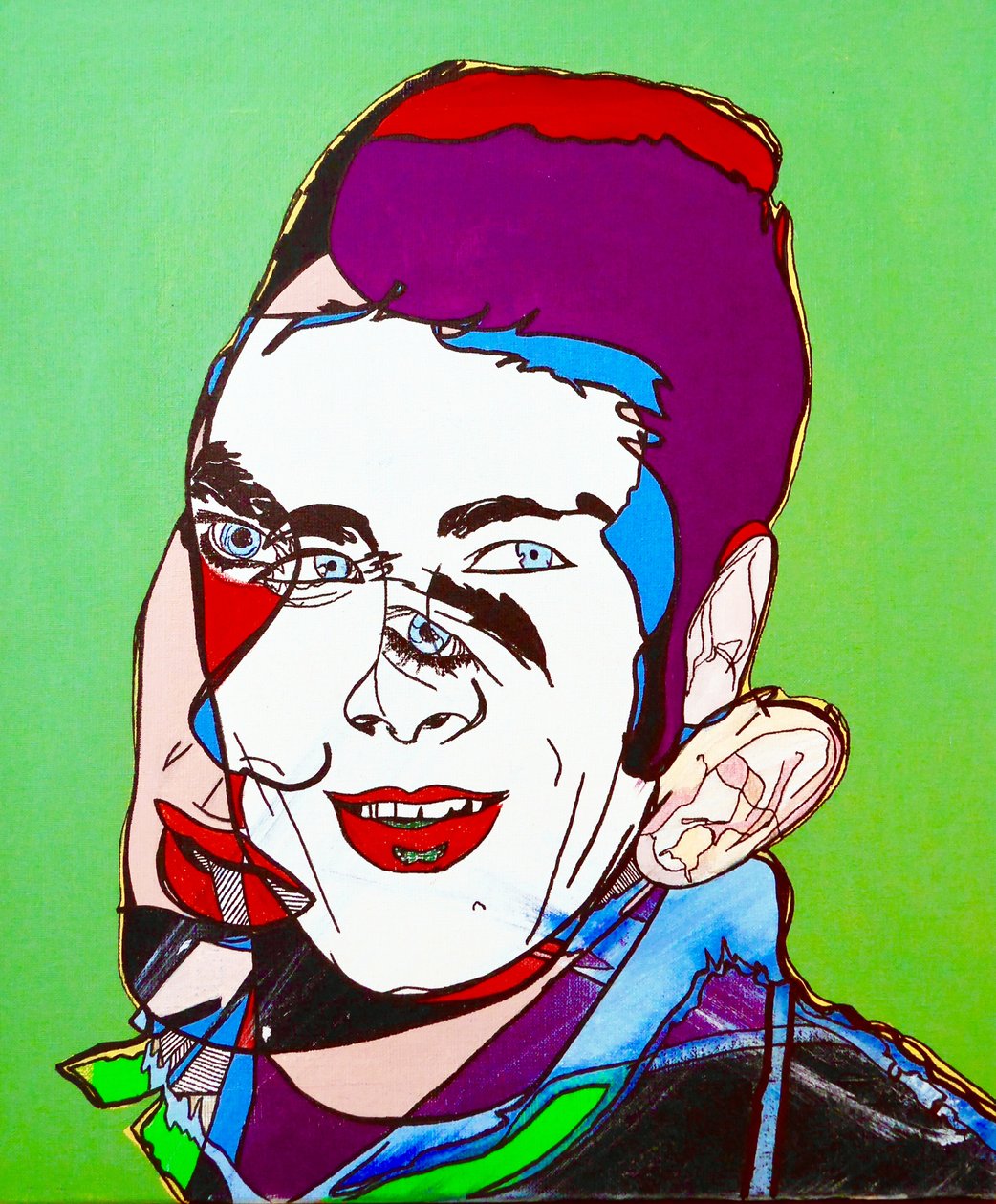 Surportræt : Jimmy Dean, 2005 (olie på lærred) af Benoit Erwann Boucherot