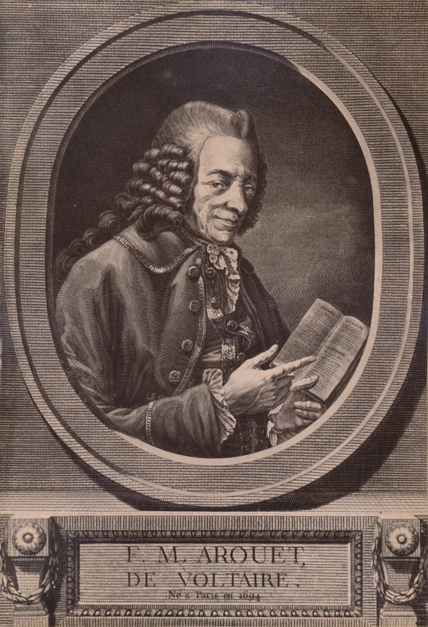 Voltaire, fransk forfatter og filosof, c1700-tallet 1894 af Benoit Louis Henriquez