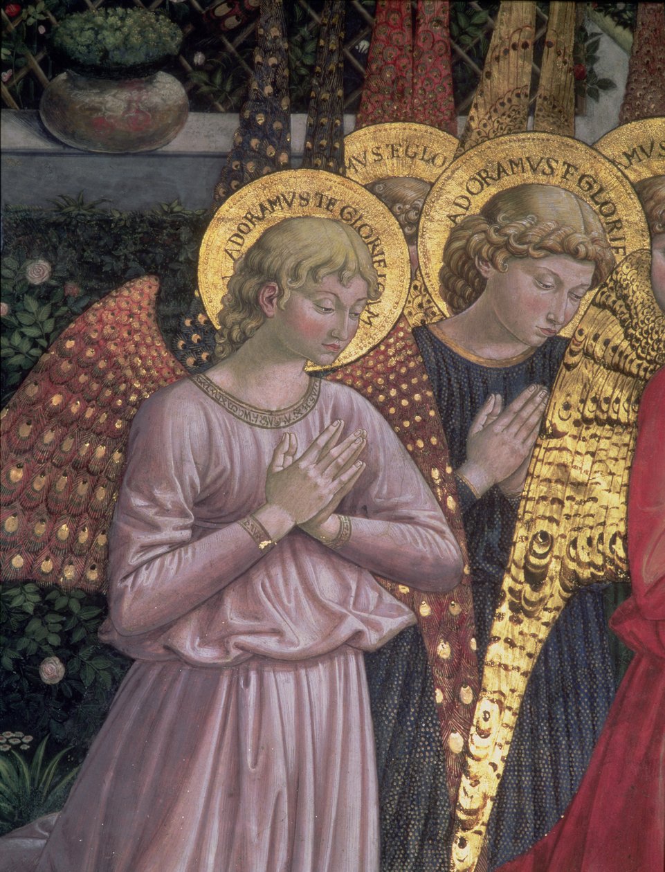 Angels, 1459 (detaljer) af Benozzo di Lese di Sandro Gozzoli