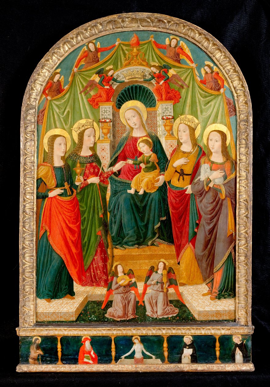 Sankt Katarins mystiske ægteskab af Benozzo di Lese di Sandro Gozzoli