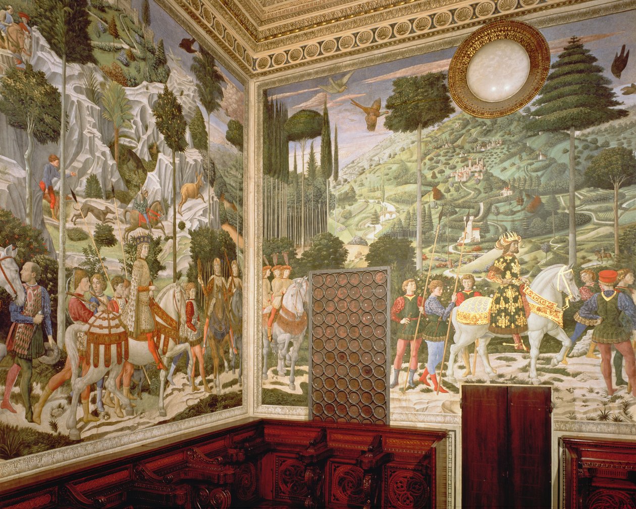 Magiernes procession, 1459-60 af Benozzo di Lese di Sandro Gozzoli