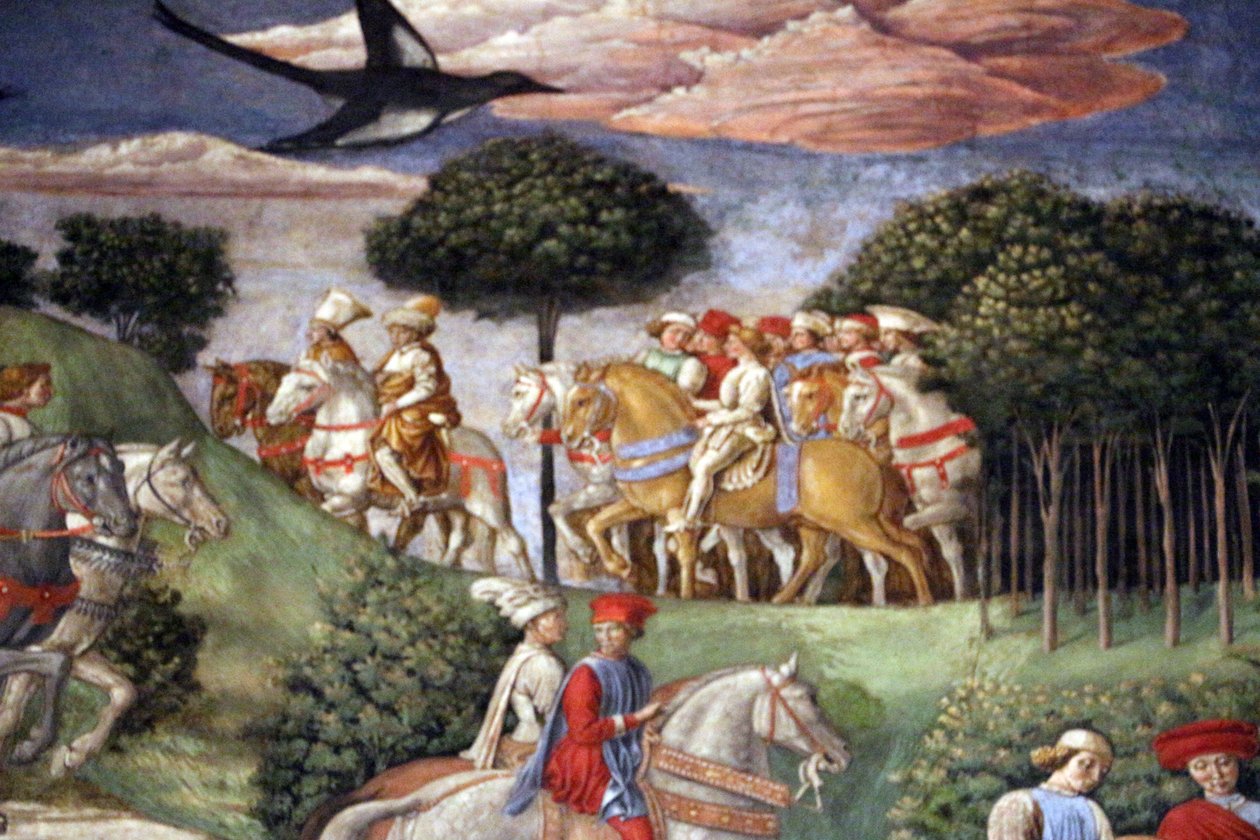 Italiensk: The Journey of the Magi: Gasparre Procession of the Youngest King af Benozzo Gozzoli