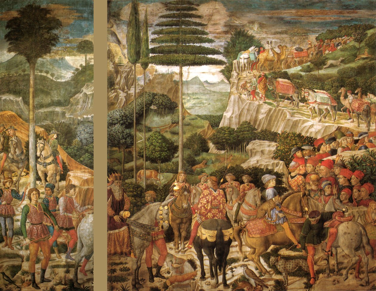 Italiensk: The Journey of the Magi: Melchiors procession af den ældste konge af Benozzo Gozzoli