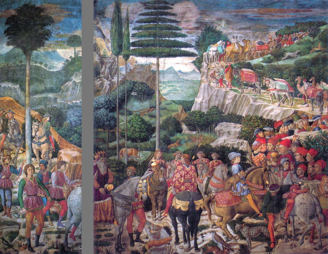 Italiensk: The Journey of the Magi: Melchiors procession af den ældste konge af Benozzo Gozzoli