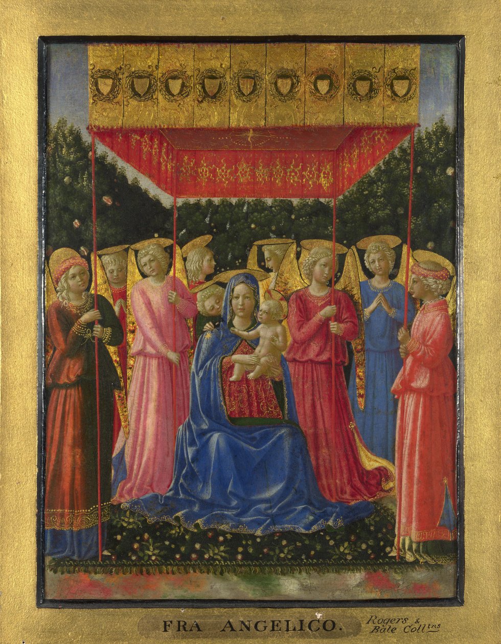 Jomfruen og barnet med engle, ca. 1450 af Benozzo Gozzoli