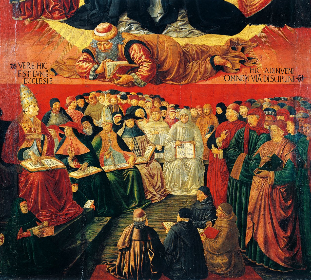 Arabisk filosof Averroes, detalje fra Triumph of St Thomas Aquinas af Benozzo di Lese di Sandro Gozzoli