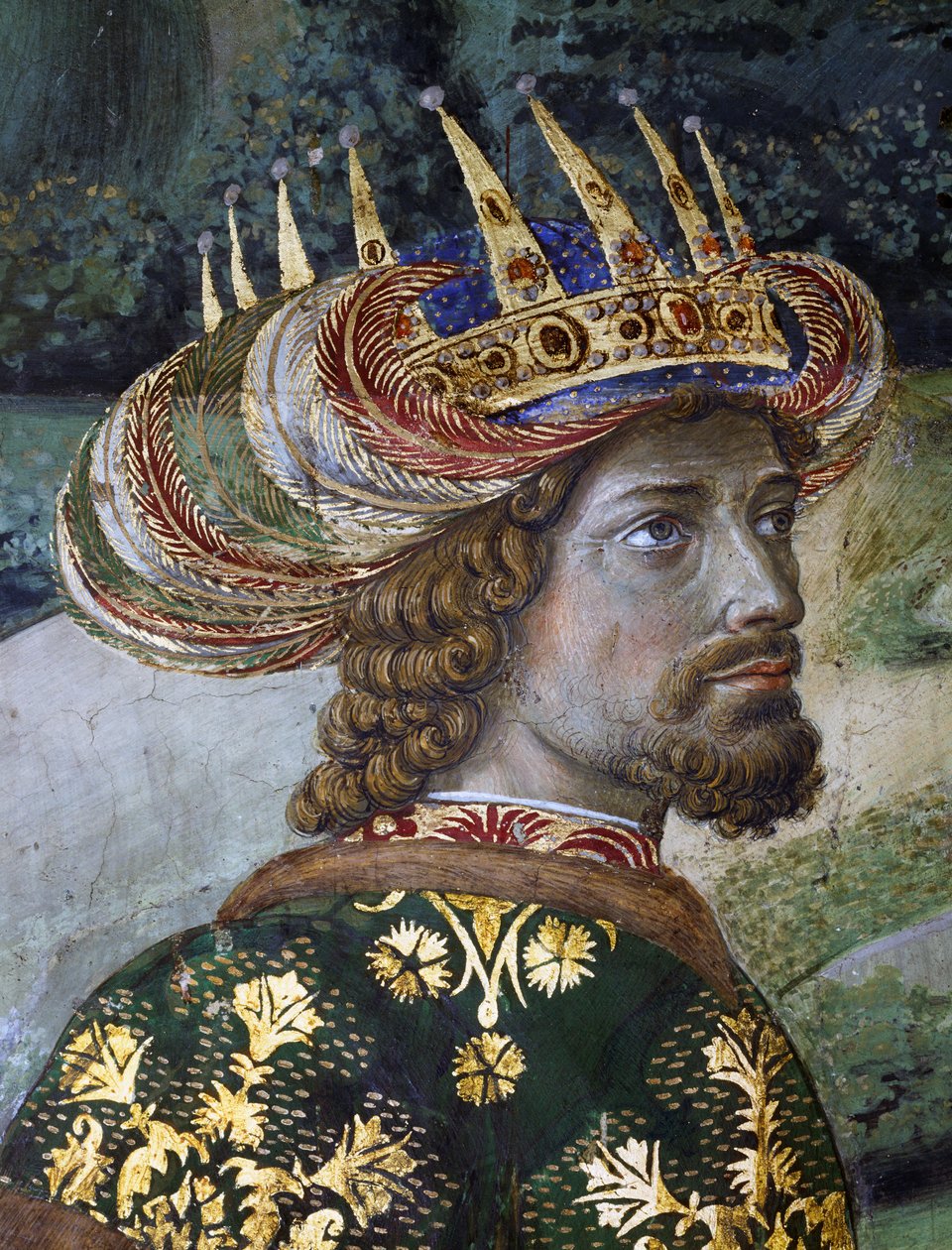 Balthazar, påstået portræt af John VIII Palaiologos, detalje fra Procession of Magi af Benozzo di Lese di Sandro Gozzoli