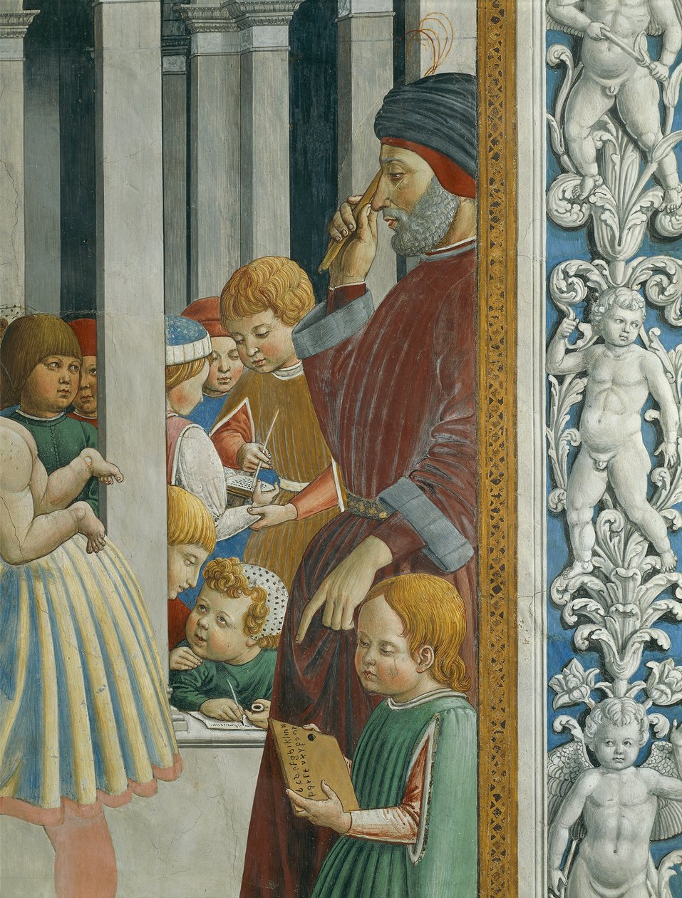 Historier om St. Augustin: Lærer og elever af Benozzo di Lese di Sandro Gozzoli