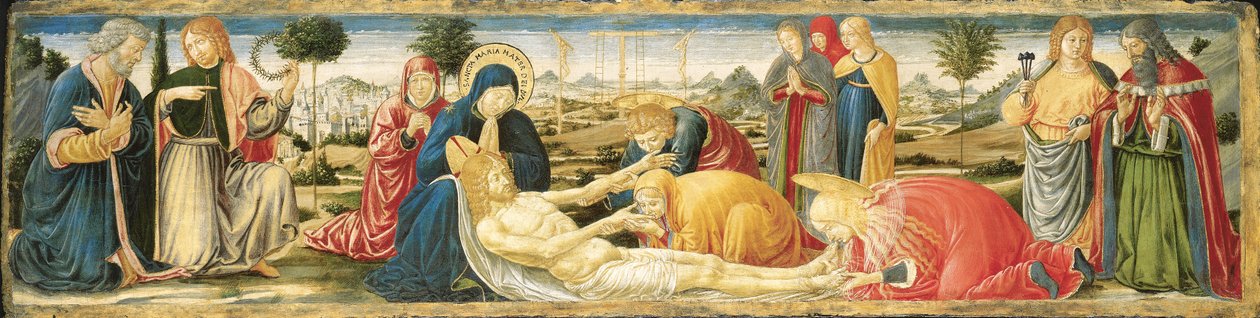 Klagesangen over den døde Kristus af Benozzo di Lese di Sandro Gozzoli