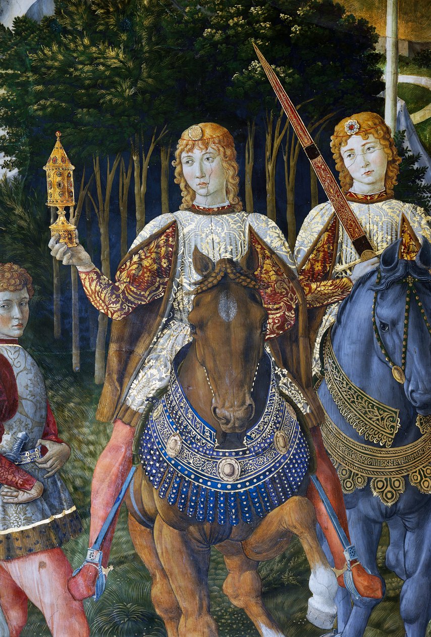Magiernes procession, detalje af Benozzo di Lese di Sandro Gozzoli