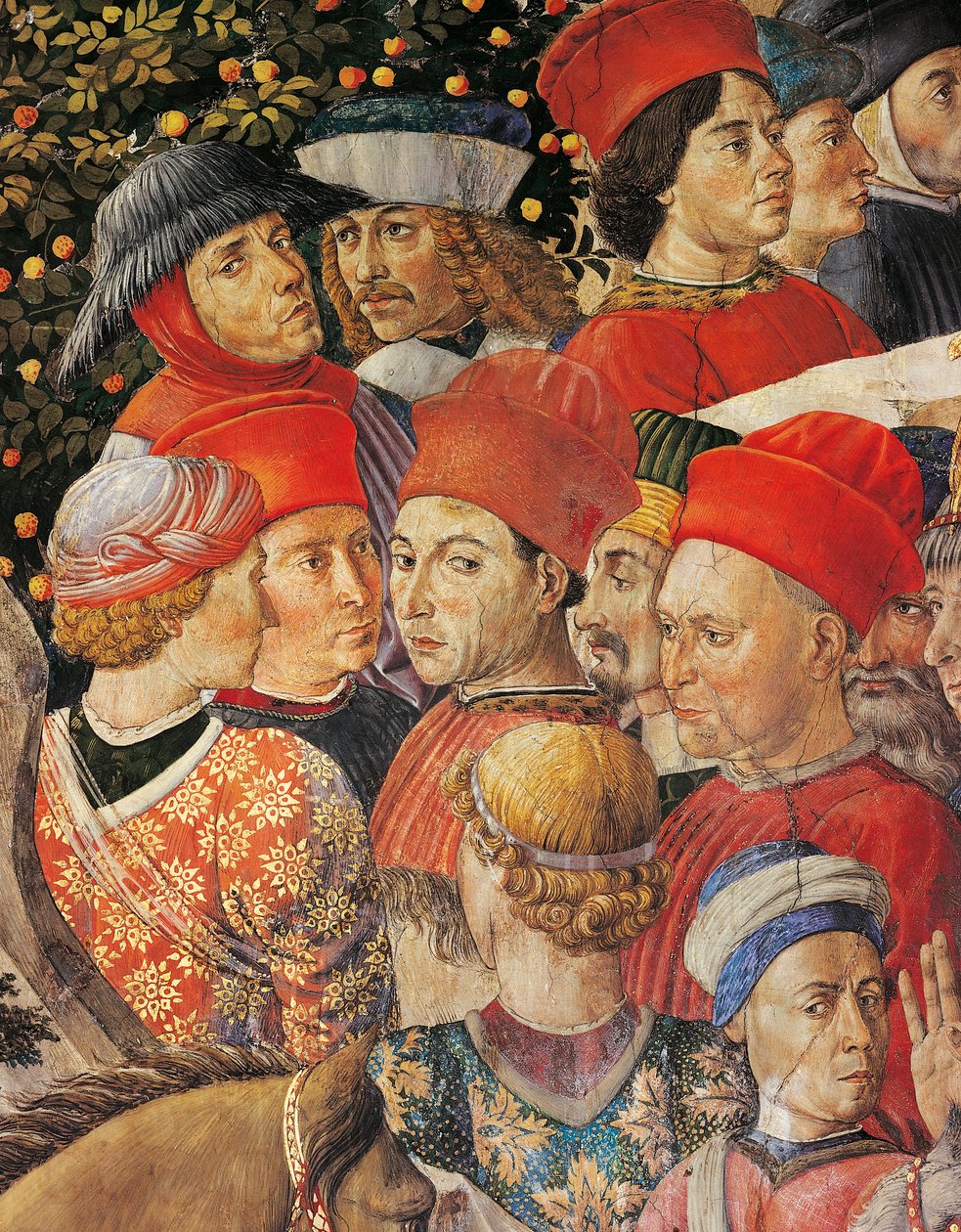 Magiernes kavalkade af Benozzo di Lese di Sandro Gozzoli