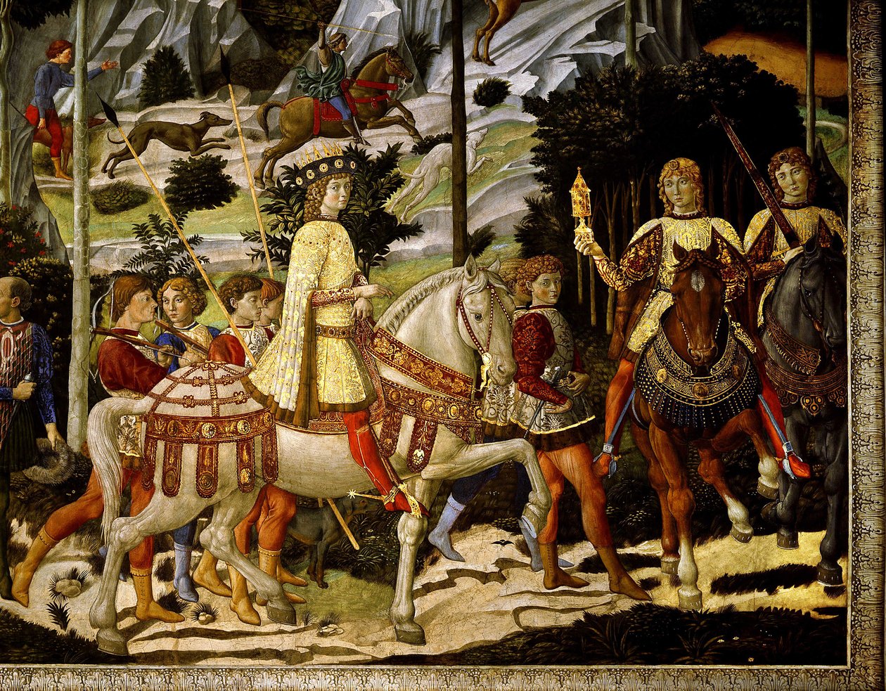 Magi-kongernes rejse af Benozzo di Lese di Sandro Gozzoli