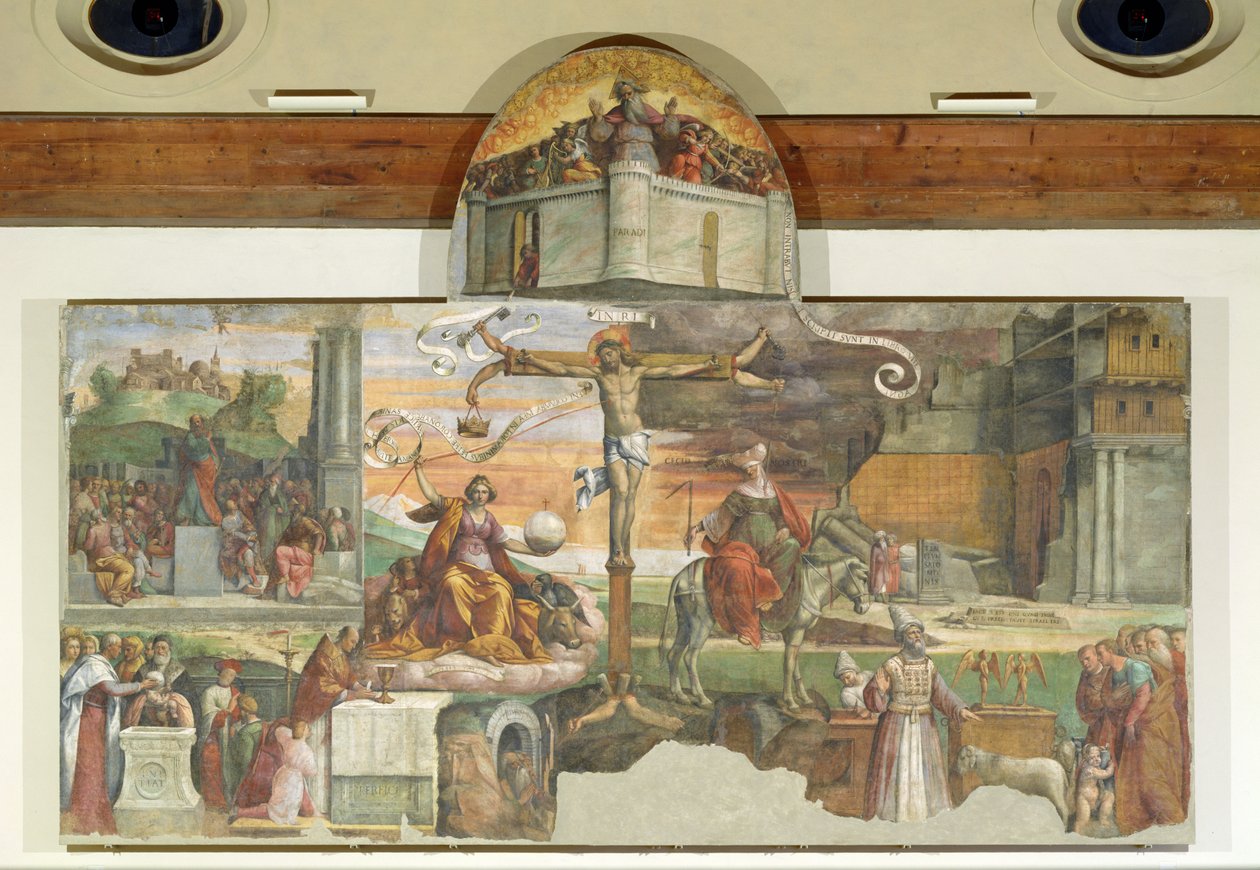 Allegori i det gamle og det nye testamente af Benvenuto Tisi da Garofalo