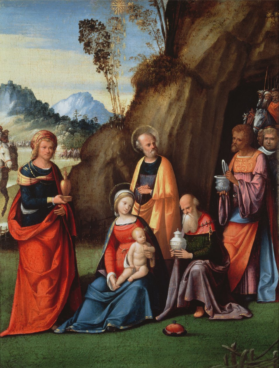 Magiernes tilbedelse, 1513 af Benvenuto Tisi da Garofalo