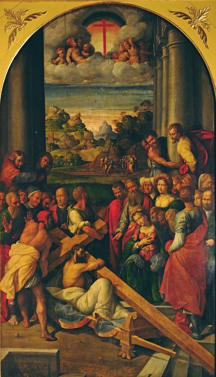 Bærelsen af korset, ca. 1500 af Benvenuto Tisi da Garofalo