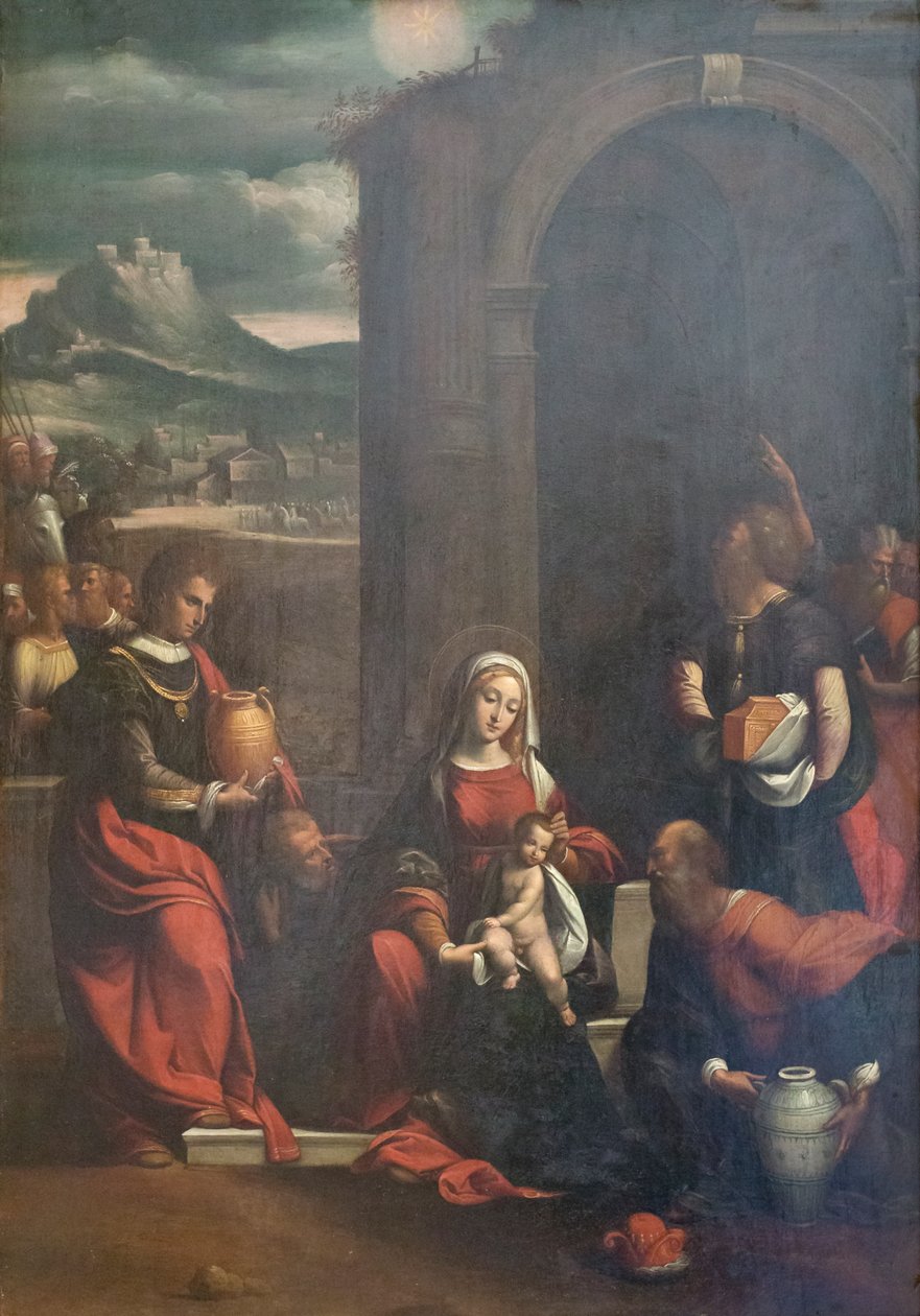 Tilbedelse af Magi af Benvenuto Tisi da Garofalo