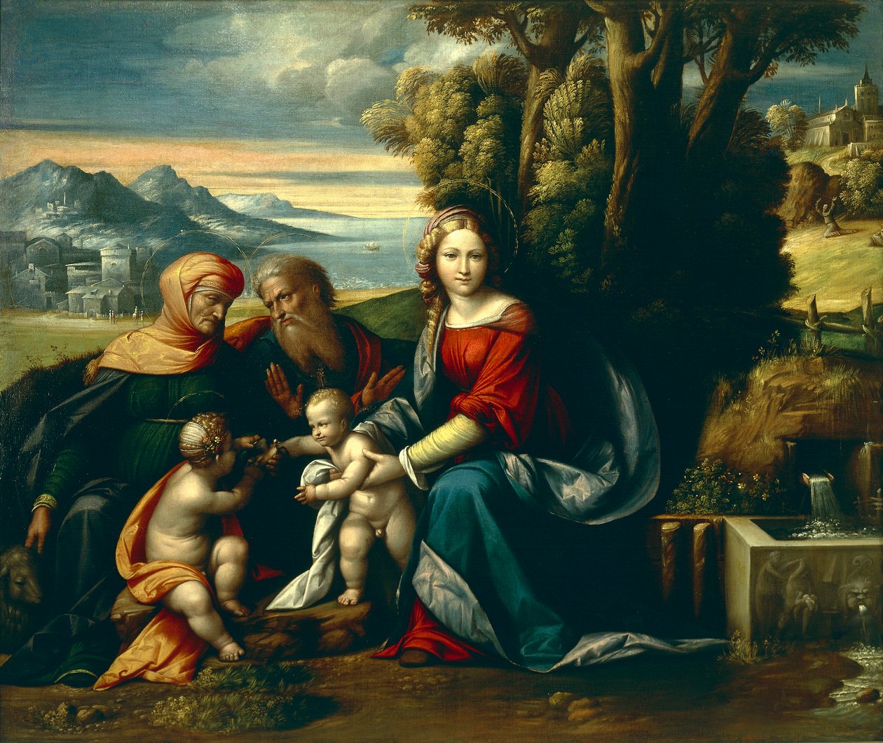 Hellig samtale, af Benvenuto Garofalo (1481-1559) af Benvenuto Tisi da Garofalo