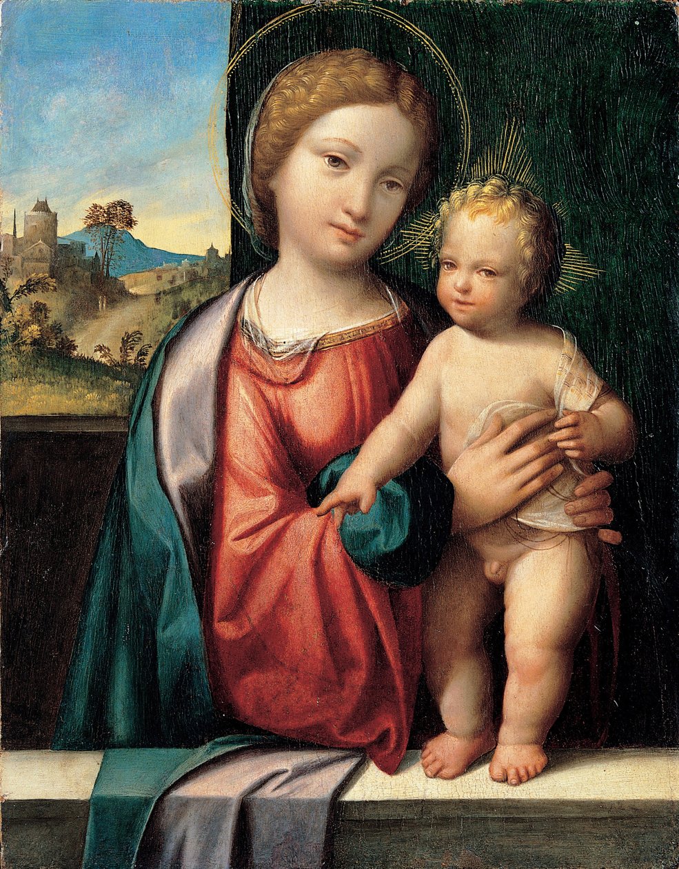 Madonna med barnet, 1512 af Benvenuto Tisi da Garofalo