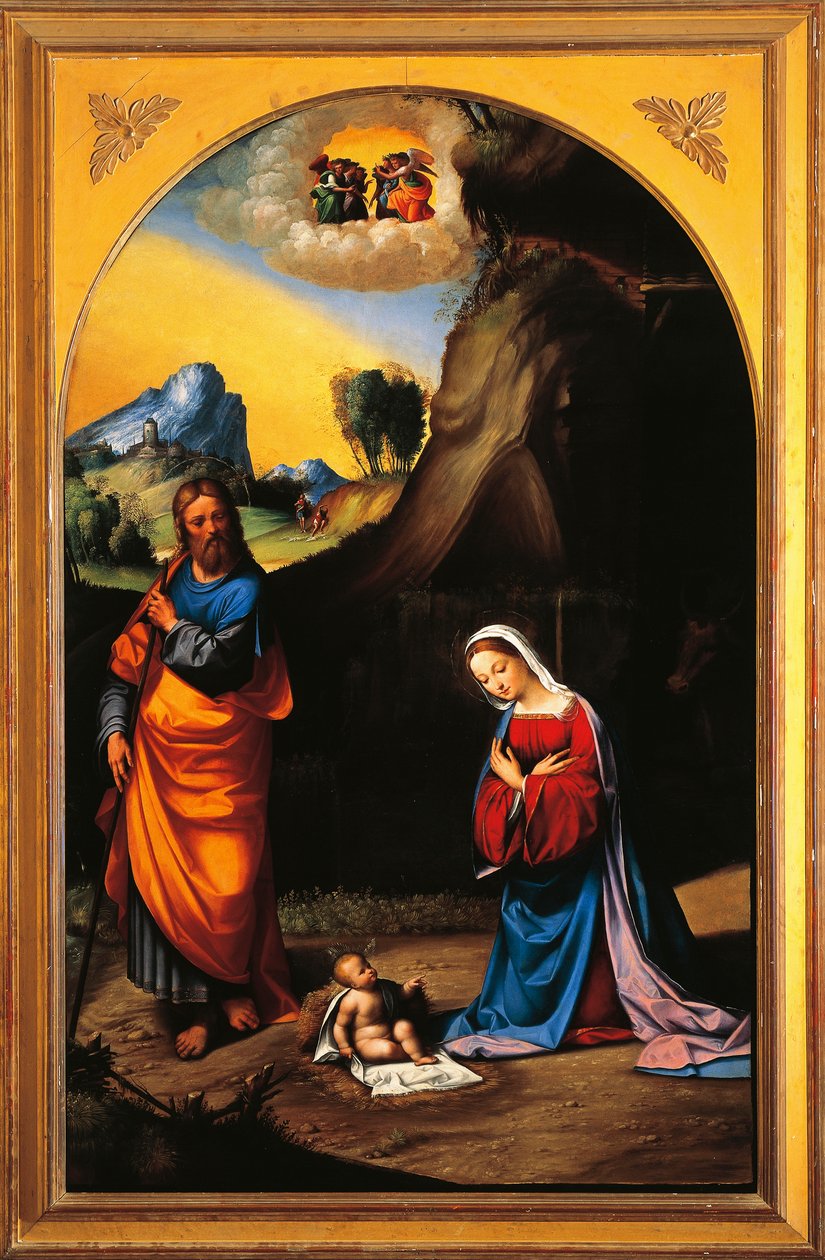 Nativity, af Benvenuto Garofalo (1481-1559) af Benvenuto Tisi da Garofalo