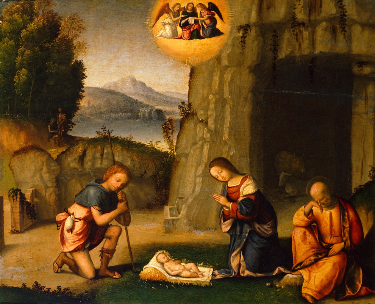 Nativity, af Benvenuto Garofalo (1481-1559) af Benvenuto Tisi da Garofalo