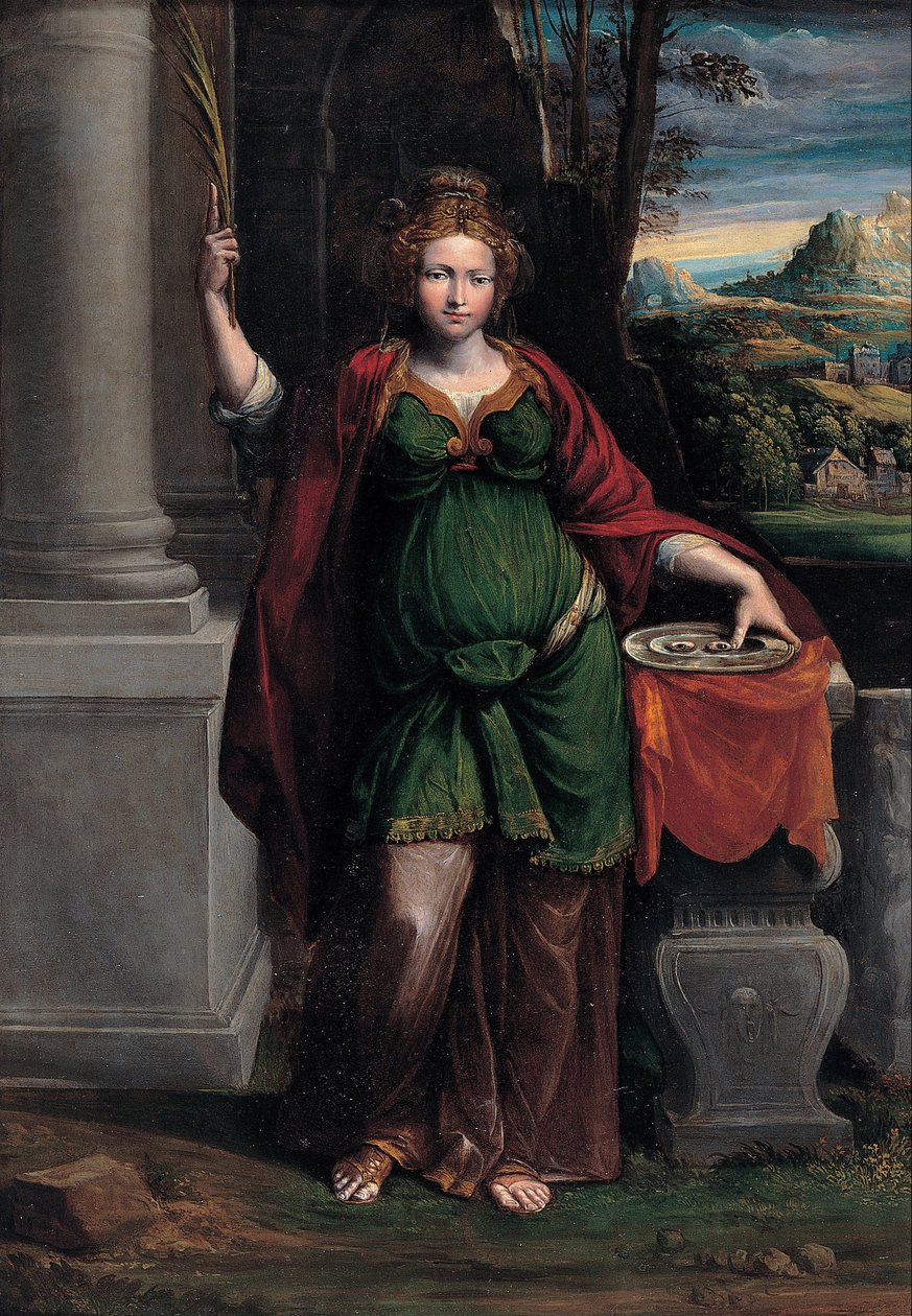 Saint Lucy, 1535-1540 af Benvenuto Tisi da Garofalo