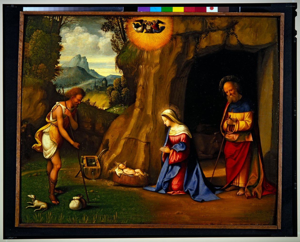 Hyrdernes tilbedelse (panel) af Benvenuto Tisi da Garofalo