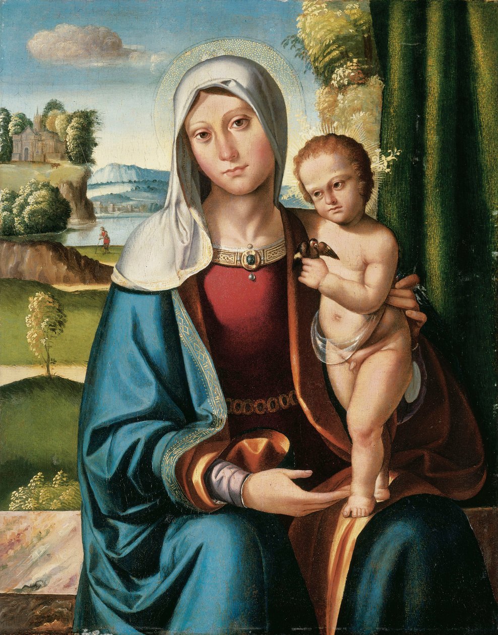 Madonnaen og barnet af Benvenuto Tisi da Garofalo