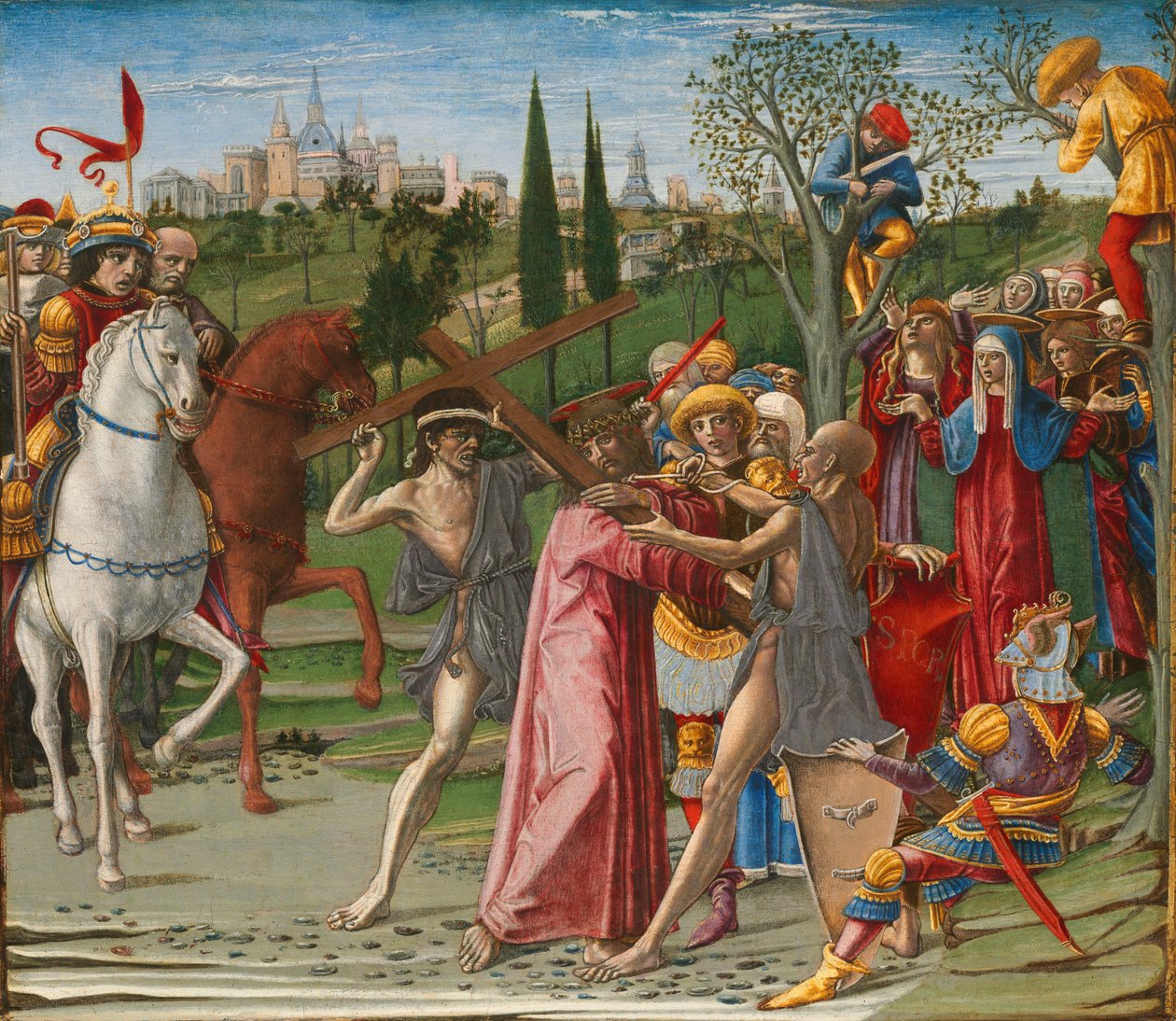 Kristus bærer korset, sandsynligvis 1491. af Benvenuto di Giovanni