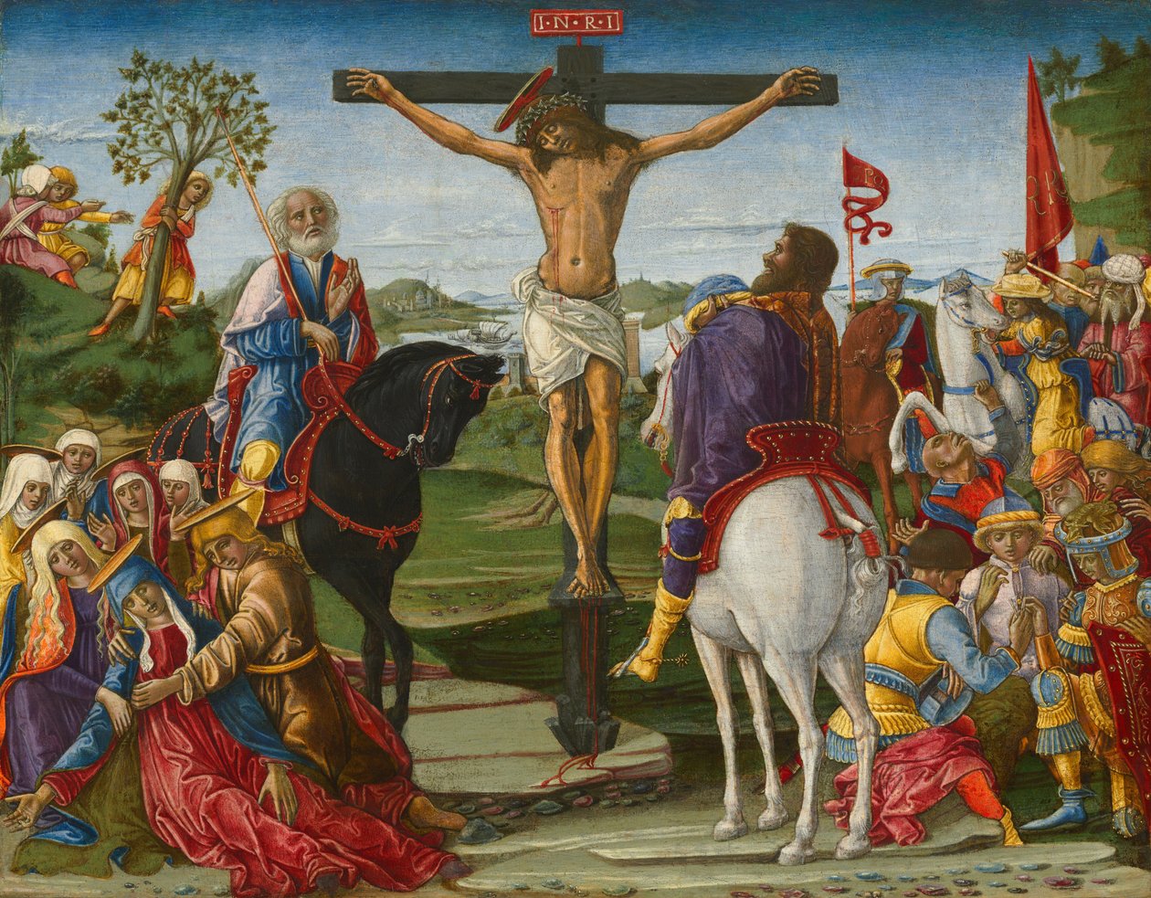 Korsfæstelsen, sandsynligvis 1491 (tempera på panel) af Benvenuto di Giovanni