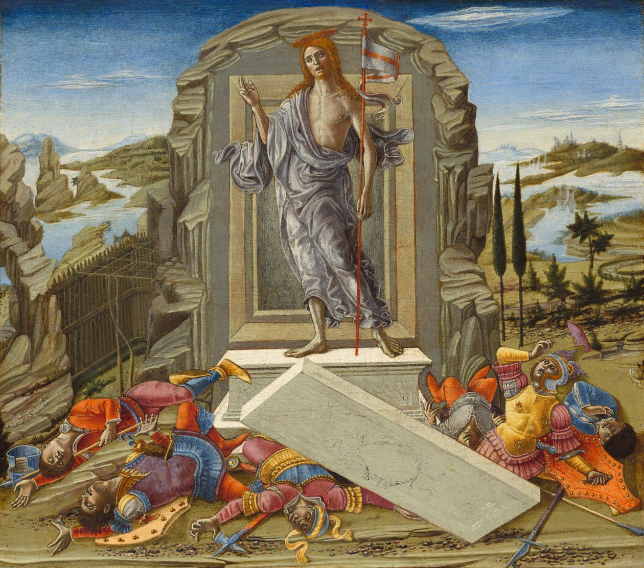 Opstandelsen, sandsynligvis 1491. af Benvenuto di Giovanni