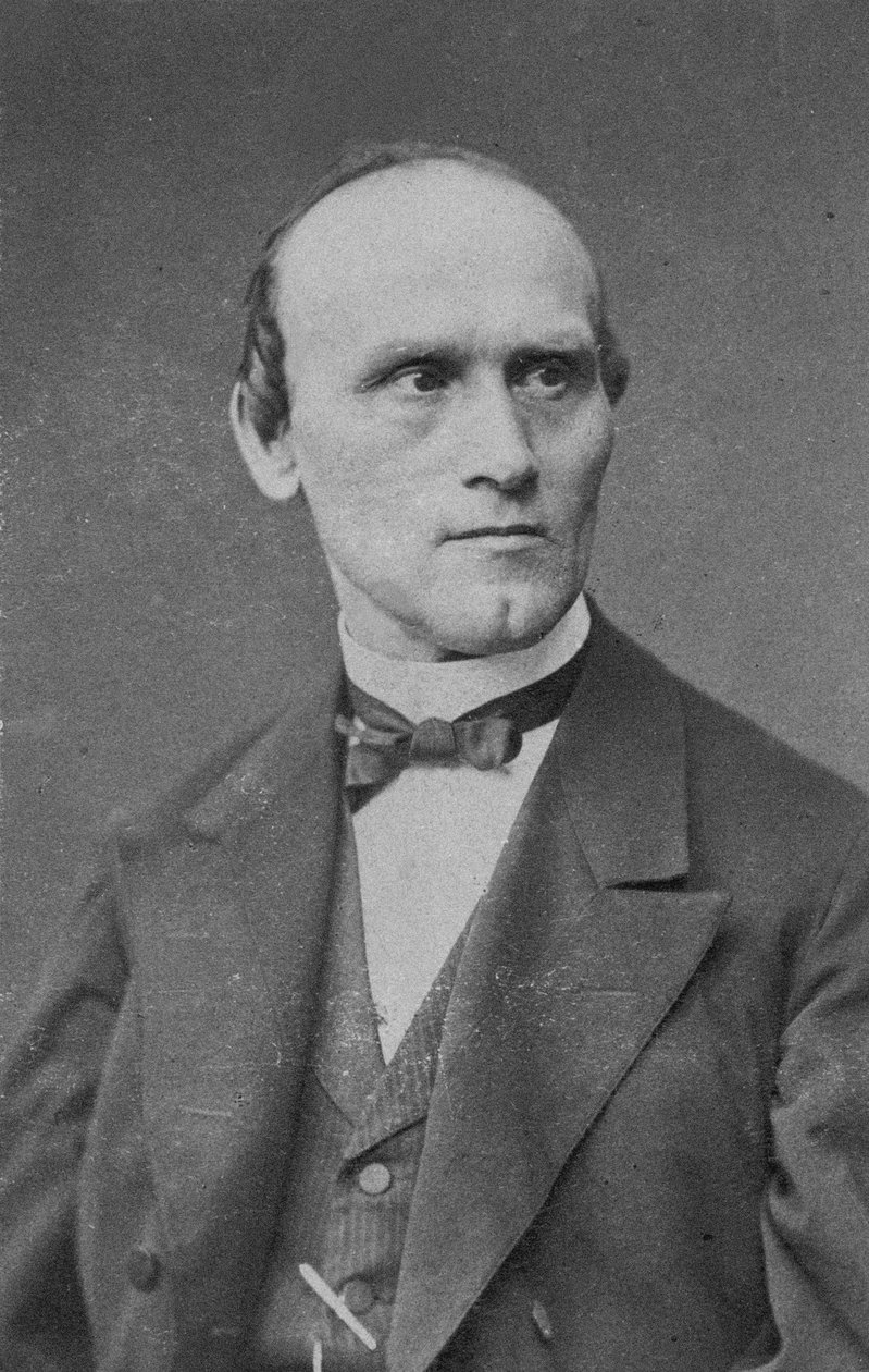 Portræt af komponisten Friedrich Kiel 1821-1885 . af Berlin . Photo studio Schaarwächter