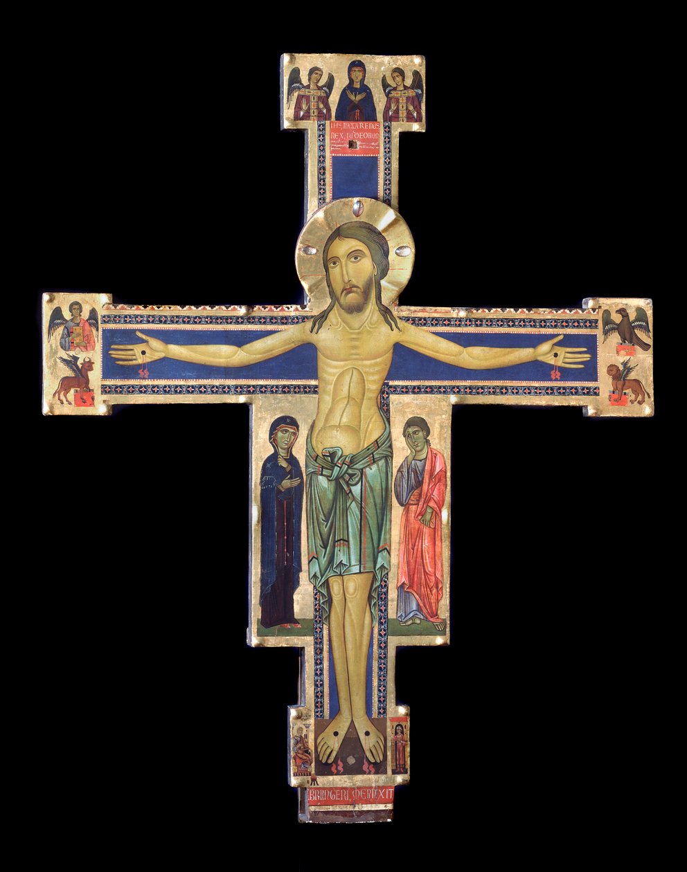 Krucifiks (Træmaleri, ca. 1228-1236) af Berlinghiero (fl.1228 36) Berlinghieri